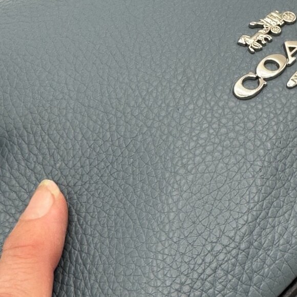 Coach Ellie File Bag Indigo Blue Like New - Picture 16 of 16